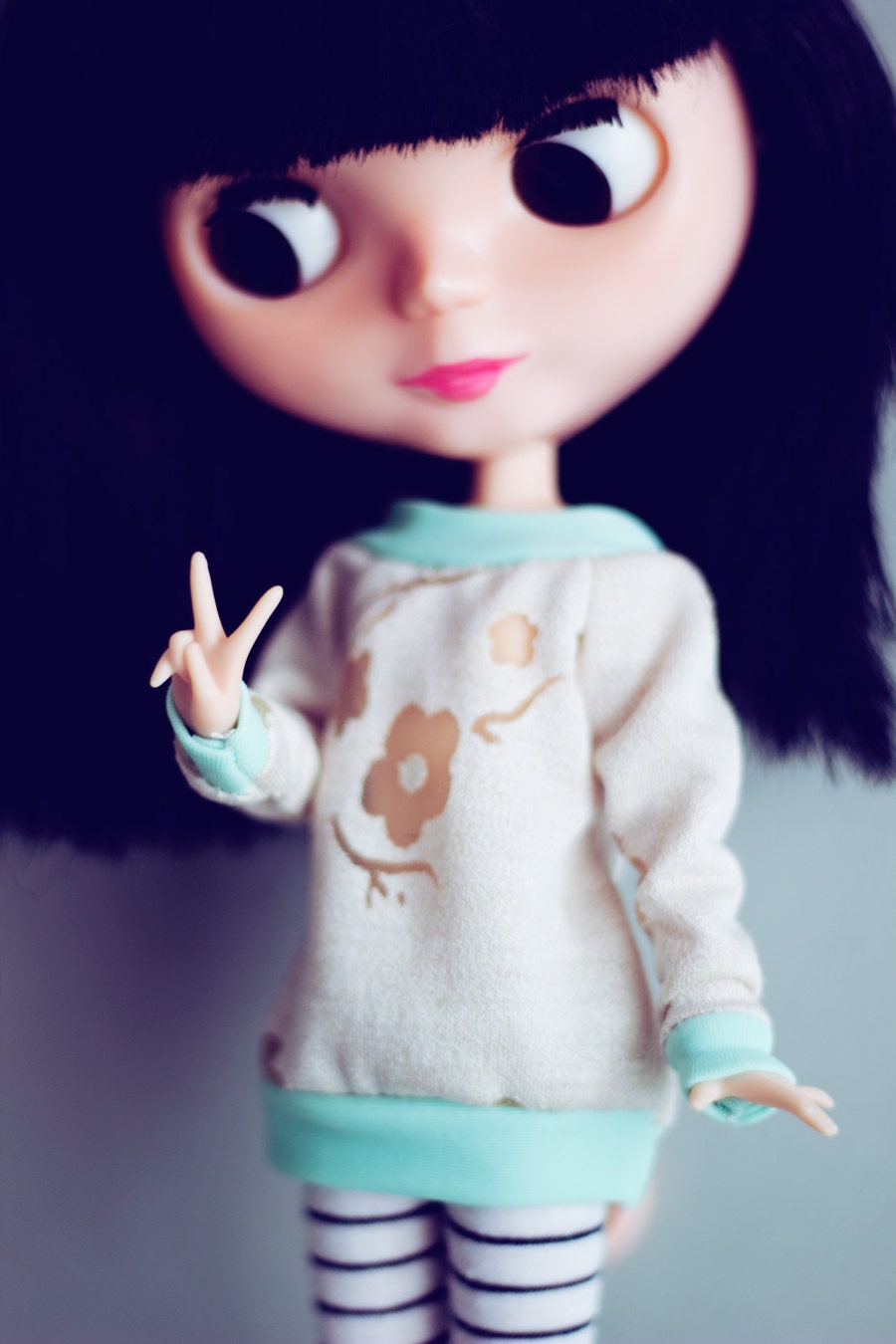 Creamy Blossom Blythe size Sweater