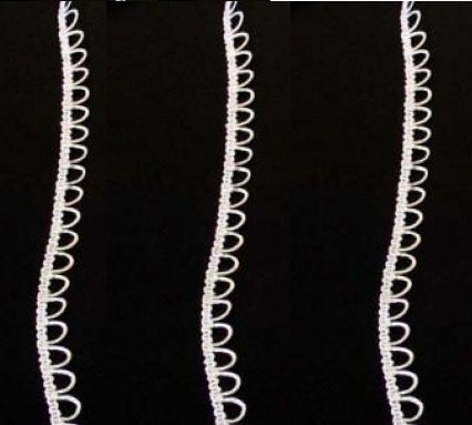 1 Feet Bridal Button Looping Trim - Ready to use Wedding Button Holes