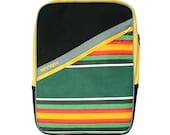 Forest Scarlet Gold Black Stripes Cotton / Vinyl Backpack