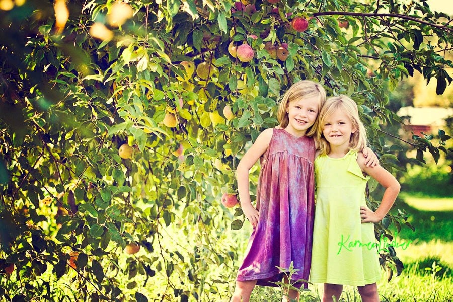 Empire Waisted Hand Dyed Dress - Choose 1 - size 4T