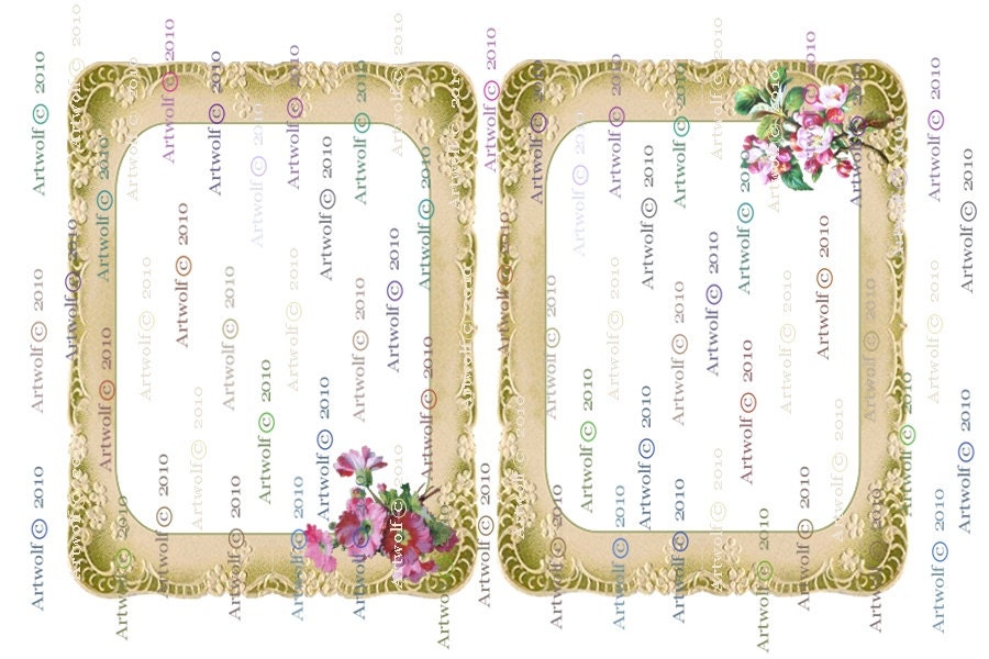 Buy gift labels and cards - DIGITAL DOWNLOAD LABELS 10 Recipe Cards Notes Flowers Rose Lilac Pansy Vintage Party Gift Labels