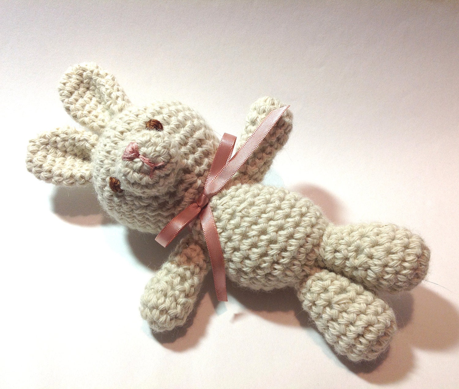 Baby bunny made with luxurious alpaca yarn