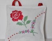 Square Lavender Sachet from Vintage Table Scarf