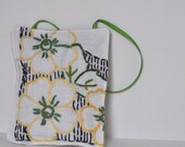 Square Lavender Sachet from Vintage Table Scarf