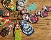 Nesting Matroyshka Doll Babushka Pendant Necklace