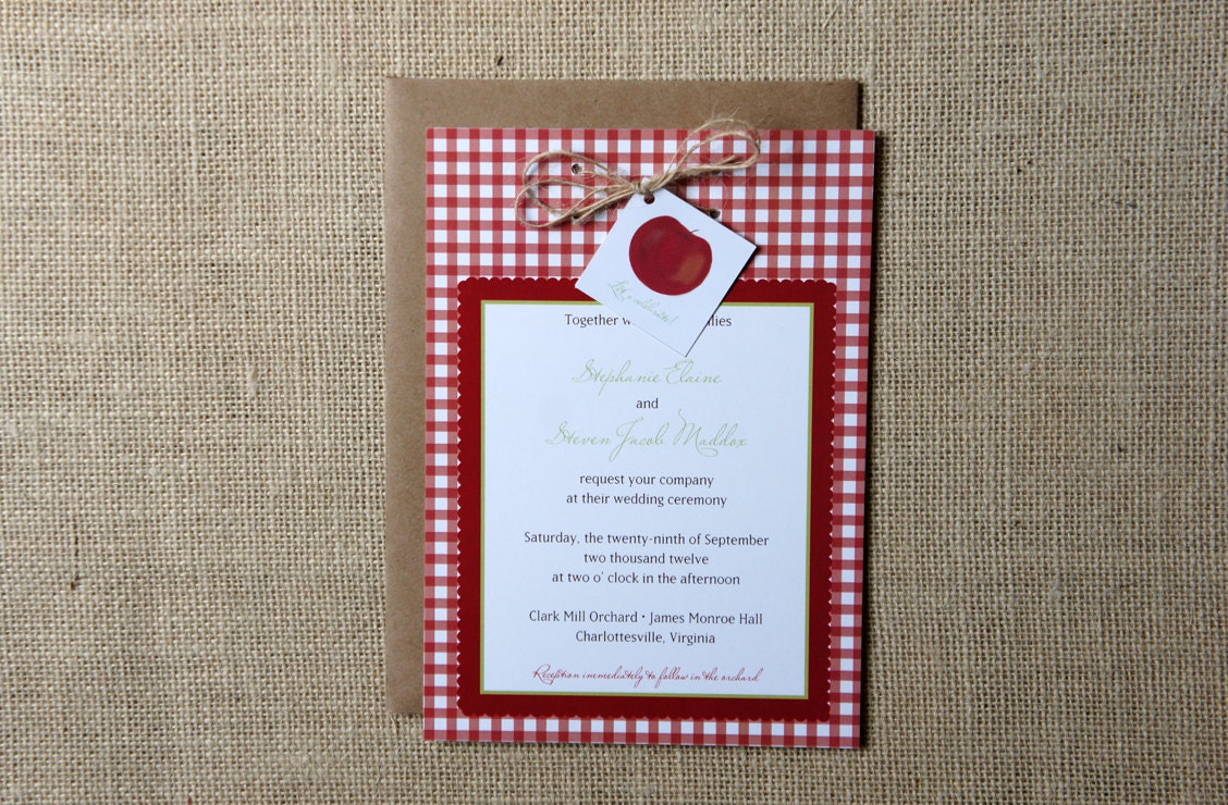 Apple Orchard Wedding Invitations