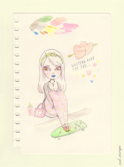 Waiting Here For You - A4 Print