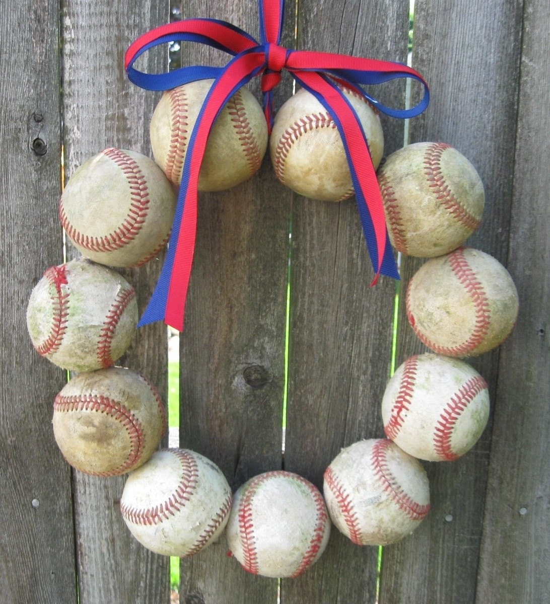 Texas Rangers, Chicago Cubs Baseball Love Wreath - Without Letter