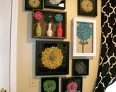 Recycled Zipper Shadow Box