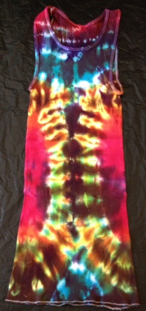 Tie Dye A Line Tank Top ADULT MEDIUM