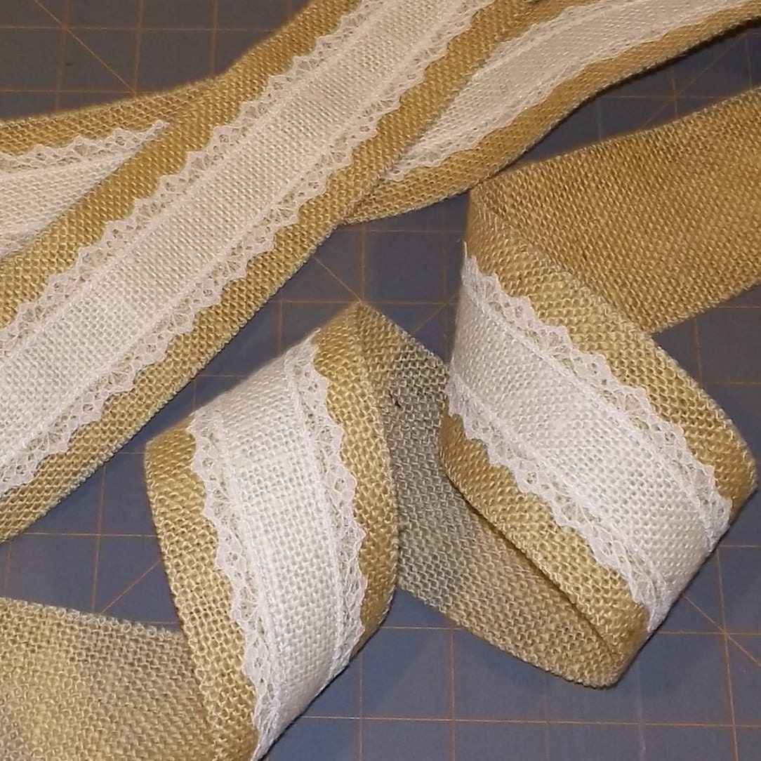 Burlap and Lace Ribbon