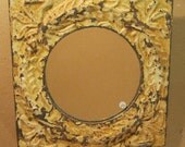 TIN Ceiling Tile YELLOW Mirror Shabby (Chic) Authentic Recycled S930-12