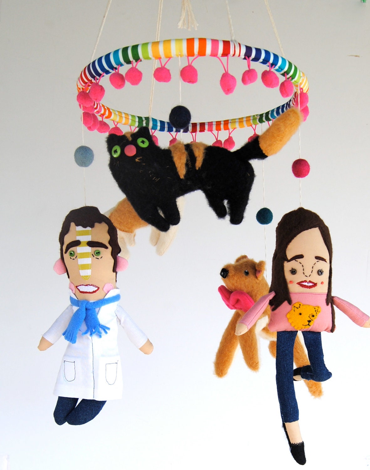 A Personalized Baby Mobile of the Wee One's Family