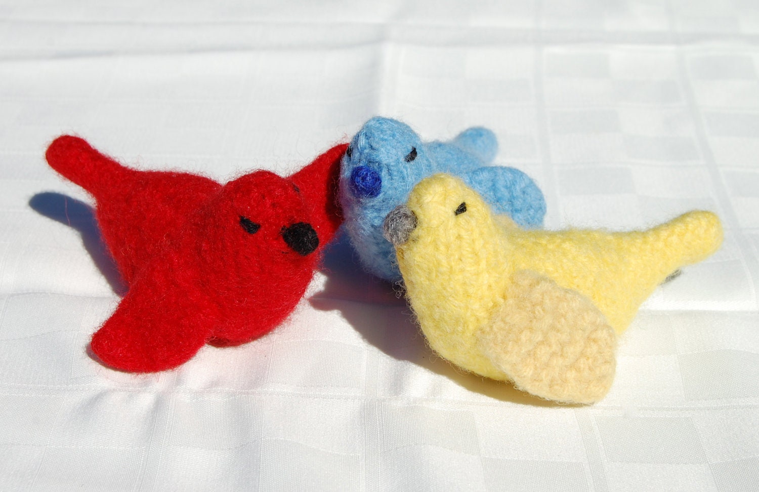 NEW Little Bird Cat Toy - Hand Knit Wool Felted Organic Catnip