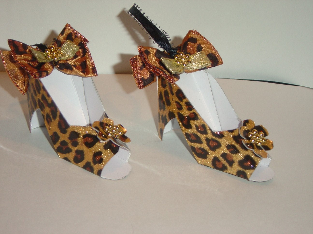 Cheetah Paper Shoes Gift Set