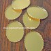 40x30 Brass lace edge oval cameo settings 6 pieces