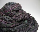 Neon Nights, Handspun, Two Ply Yarn with Alpaca and Shetland, Over 400 Yards