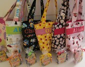 Flower Girl Gift, Quiet Tote, Personalized Kids Tote with Crayon Roll, Design Your Own, 100s Fabric Choices