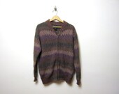 vintage 1970s MISSONI PRINT wool sweater cardigan coat