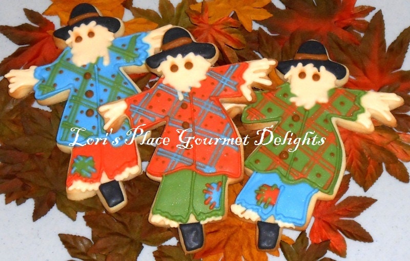 SCARECROW Cookies - 6 Cookies Il_570xn