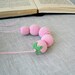Pink Crochet Necklace - Amigurumi Strawberry Baby or Childrens Necklace  - Cotton Crochet Jewelry - Eco Friendly