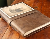 Leather Journal - Large Handmade Ore Ship Journal - Rustic Sketchbook