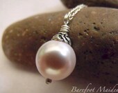 Rose Blush Necklace / Swarovski Crystal Pearl, Freshwater Pearls, Pink Necklace, Bridal, Wedding