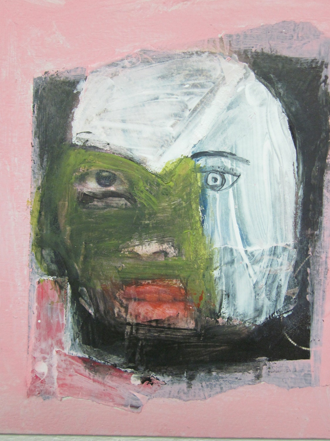 Mixed Media Collage Portrait