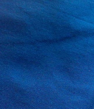 Fabric Dupioni Silk Peacock Feather Sapphire Blue One Yard