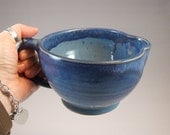 Small Batter Bowl in Croc Blue with lighter interior