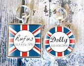 Union Jack British Custom Pet ID Tag