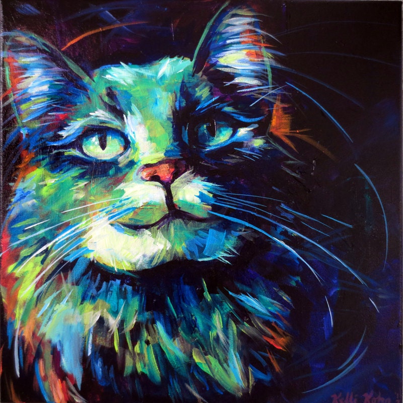 Shadow Grin - Original Acrylic Painting