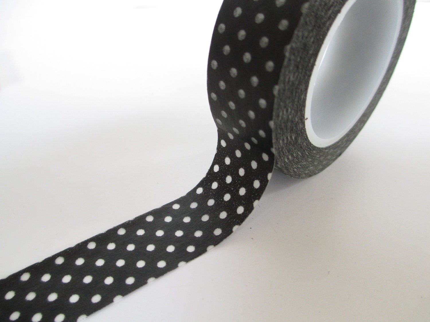 Washi Tape Black Polka Dot