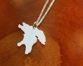 Hand Cut Lake Huron Necklace