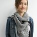 Free SHIPPING Grey Capelet Shawl Mothers Day Gift Under 75 For Her FOR Women For Mom