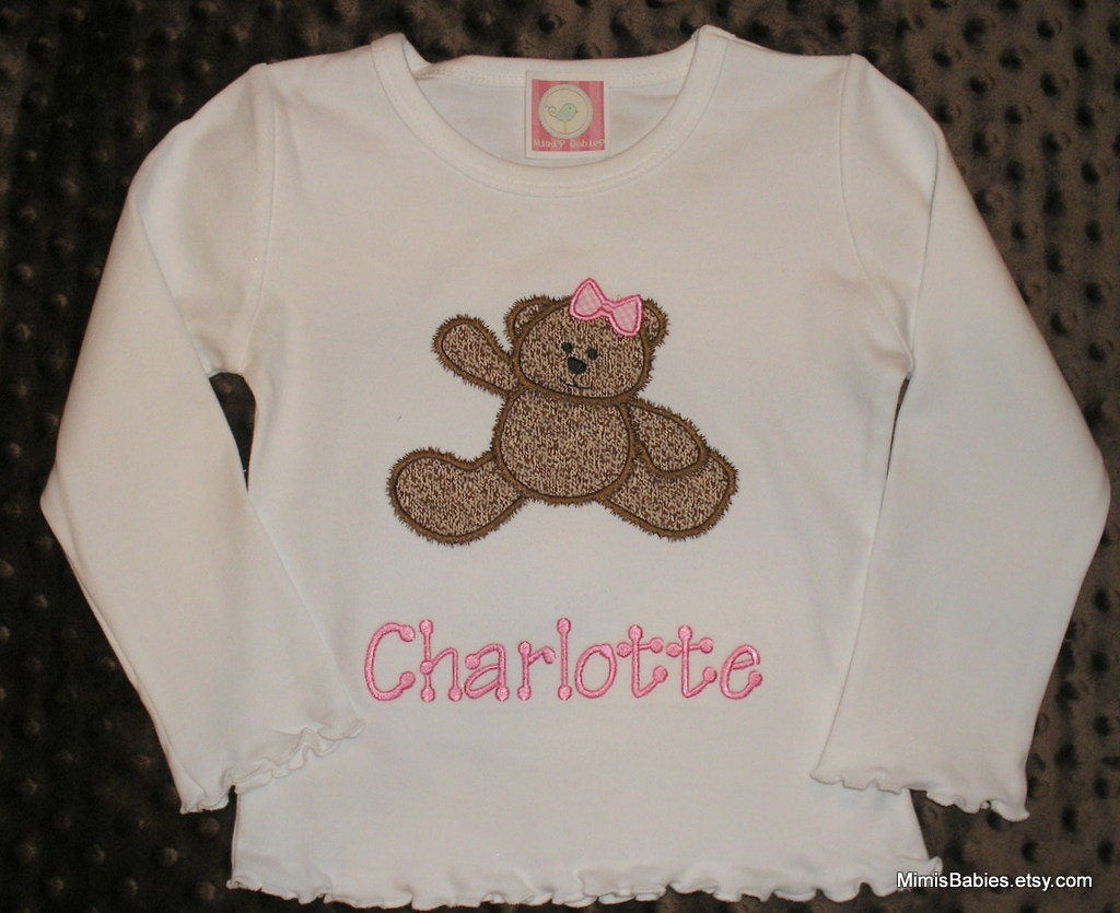 Teddy Bear Applique Shirt
