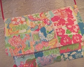 Lilly Pulitzer Fabric Cross Body Purse Handbag
