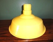 Vintage Industrial Pendant Light Metal Lamp Shade Factory Yellow Metal 2 available