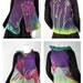 Fairy masterpiece nuno felt vest,  high fashion bolero, convertible shrug veste bolero,  pink cat , green,  purple,  stripes , ooak S to M