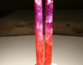 Apple Berry 6 in acrylic Hair sticks.