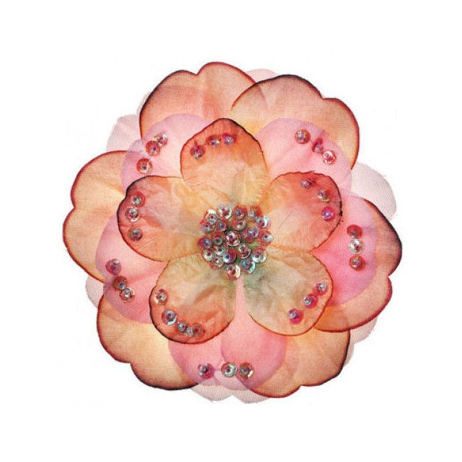 Baby Headband Flowers - Colonial Rose Silk Flower Appliques - Gina Collection - One Flower