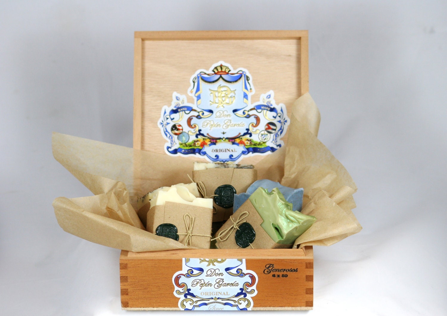 Fab Five Soap Pack in a Cigar Box