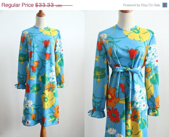 SALE Neon Floral Dress
