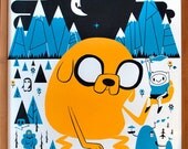 Distant Lands  - 16x20 Adventure Time screenprint