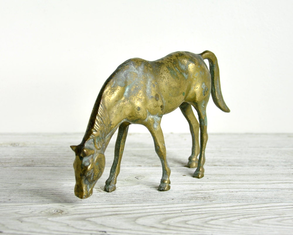 Vintage Brass Horse