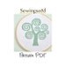 INSTANT DOWNLOAD Swirly Tree Cross Stitch Pattern