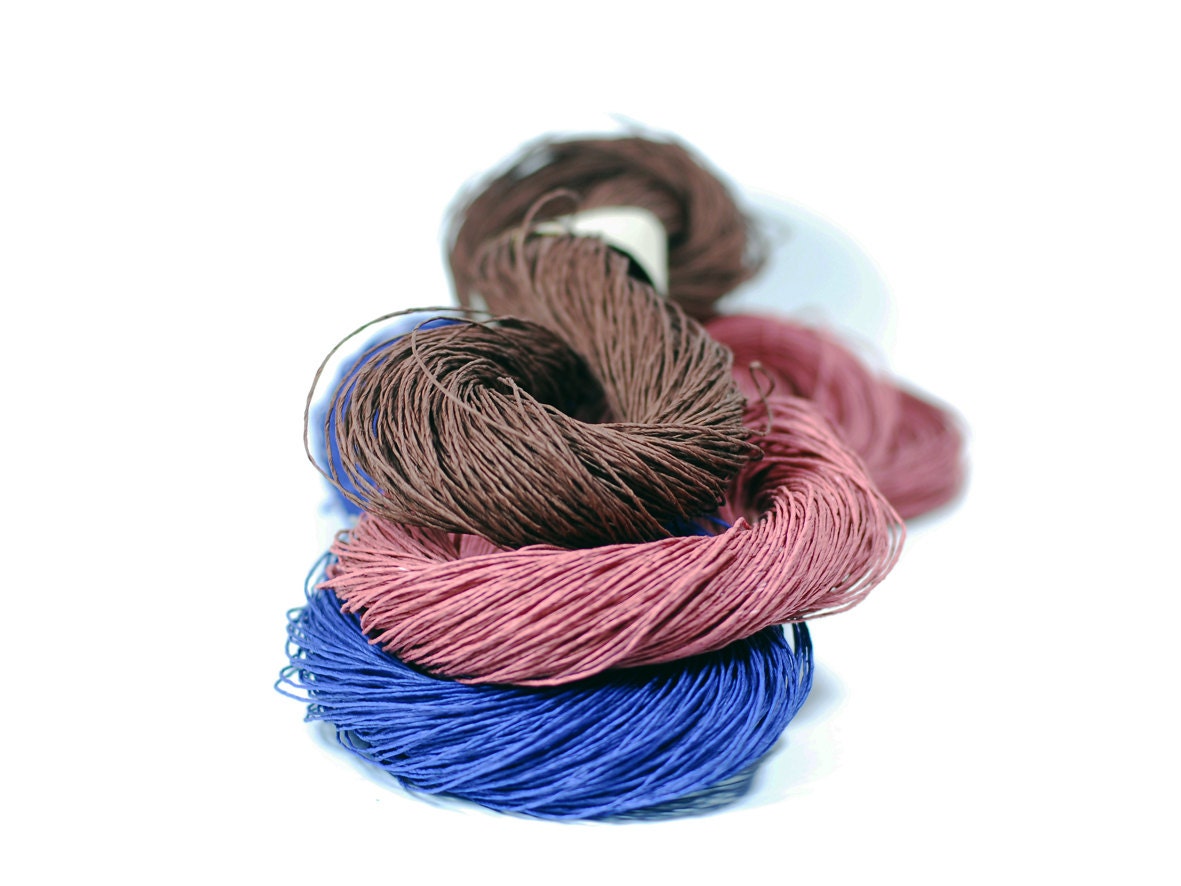 One skein of Dusty Pink Paper Twine / Paper Cord