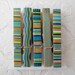 Clothespins - Set of 5 Decorative Hand Painted Bamboo Clothes Pin Clips - Many Practical Uses