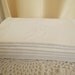 Vintage 50s Handmade Embroidered Baby Cot White Cotton Bed Sheet