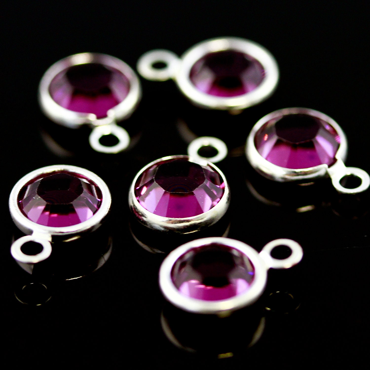 Swarovski Channel Drops - Many Colors to choose from -  Package of 6